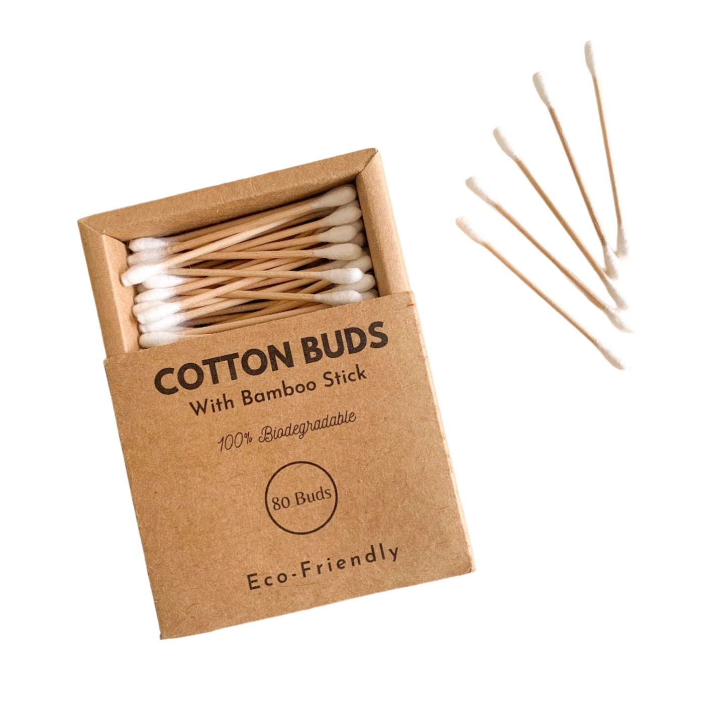 Bamboo Cotton Buds (Pack of 80)